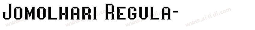 Jomolhari Regula字体转换